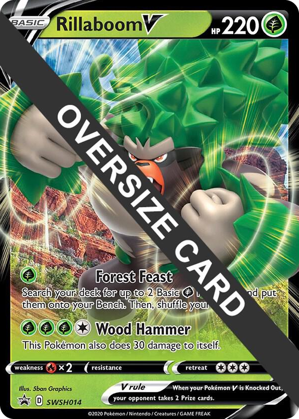 0014 Rillaboom V - SWSH014 Promo Jumbo Cards