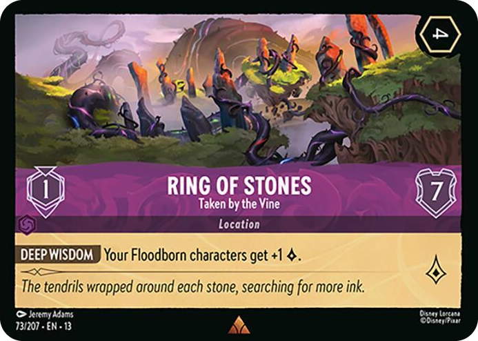 Ring of Stones - Taken by the Vine #73 Rare - Attack of the Vine! Pokemon card