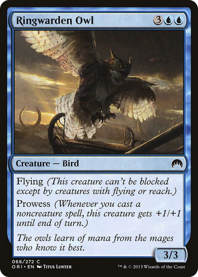 0068 Ringwarden Owl C Magic Origins