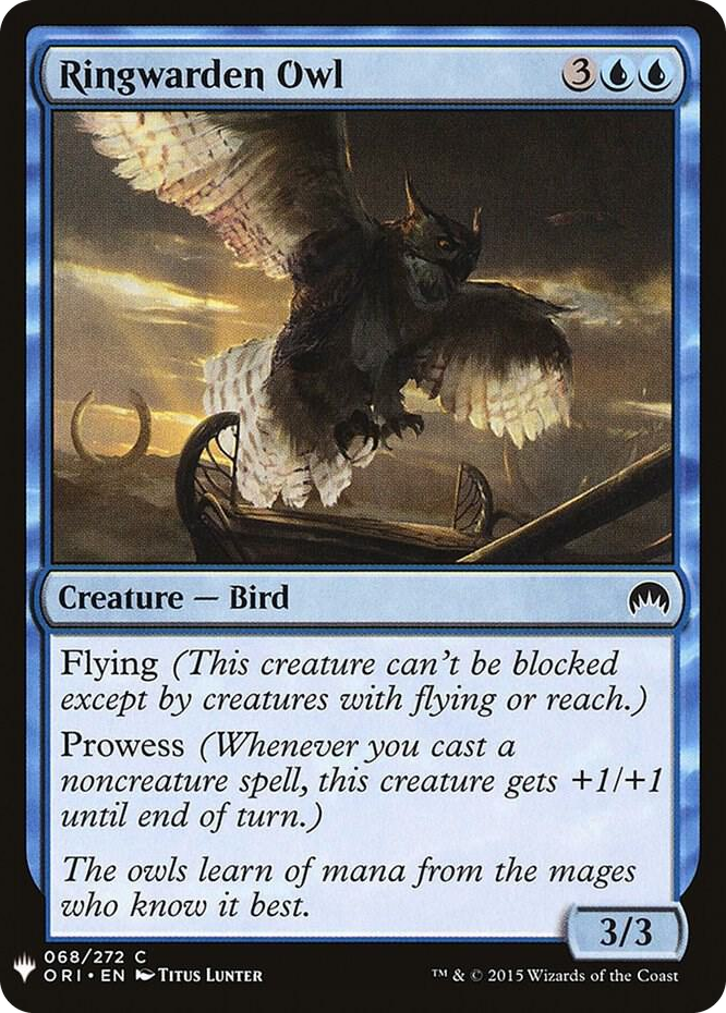 0068 Ringwarden Owl C The List Reprints