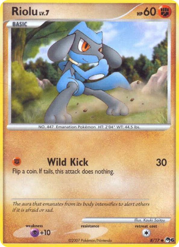 0008 Riolu Uncommon POP Series 6