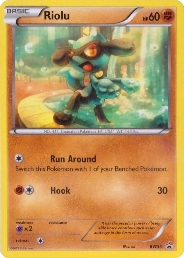 BW033 Riolu - BW33 Promo Black and White Promos