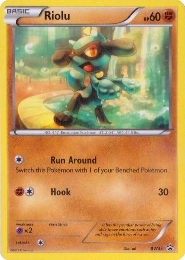 BW033 Riolu - BW33 Promo Black and White Promos