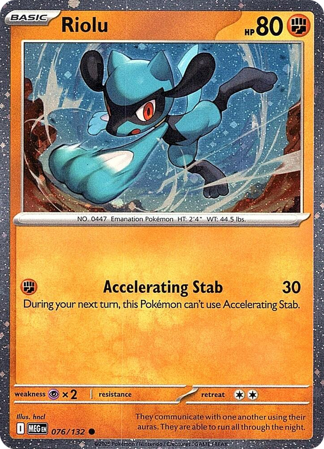 0076 Riolu (Cosmos Holo) Common Miscellaneous Cards & Products