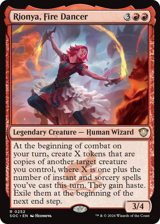 0252 Rionya, Fire Dancer R Commander: Secrets of Strixhaven