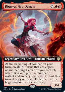 0382 Rionya, Fire Dancer (Extended Art) R Commander 2021