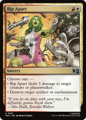0187 Rip Apart U Commander: Marvel Super Heroes