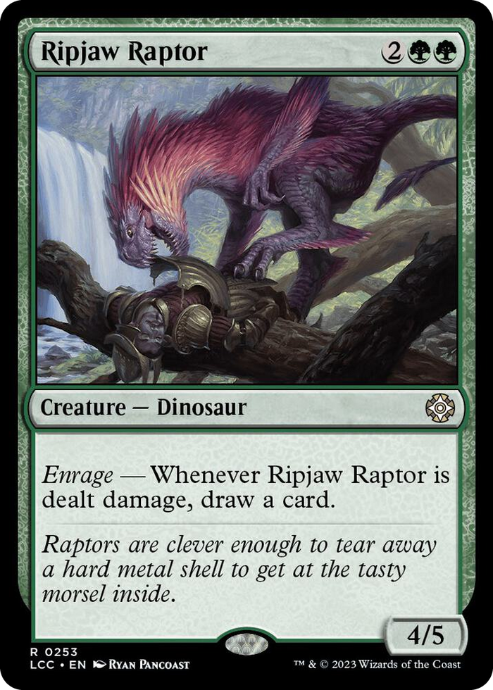 Ripjaw Raptor #253 R - Commander: The Lost Caverns of Ixalan Pokemon card