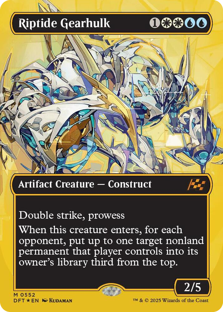 0552 Riptide Gearhulk (Borderless) (First-Place Foil) M Aetherdrift