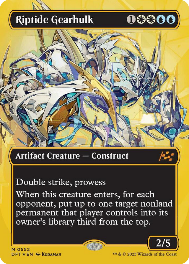 0552 Riptide Gearhulk (Borderless) (First-Place Foil) M Aetherdrift