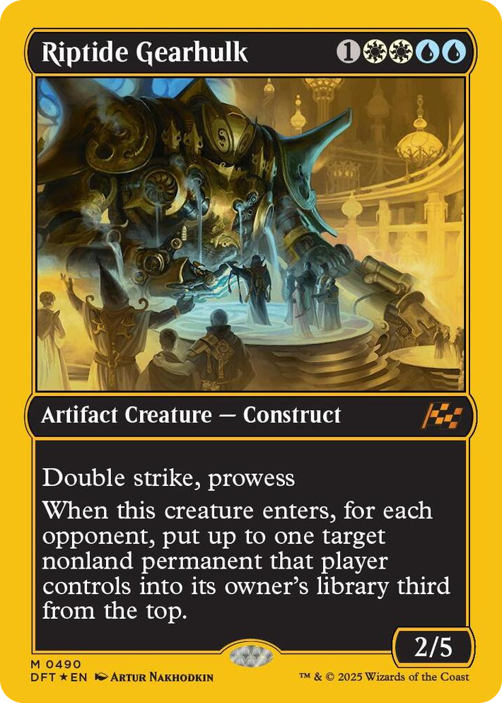 0490 Riptide Gearhulk (First-Place Foil) M Aetherdrift