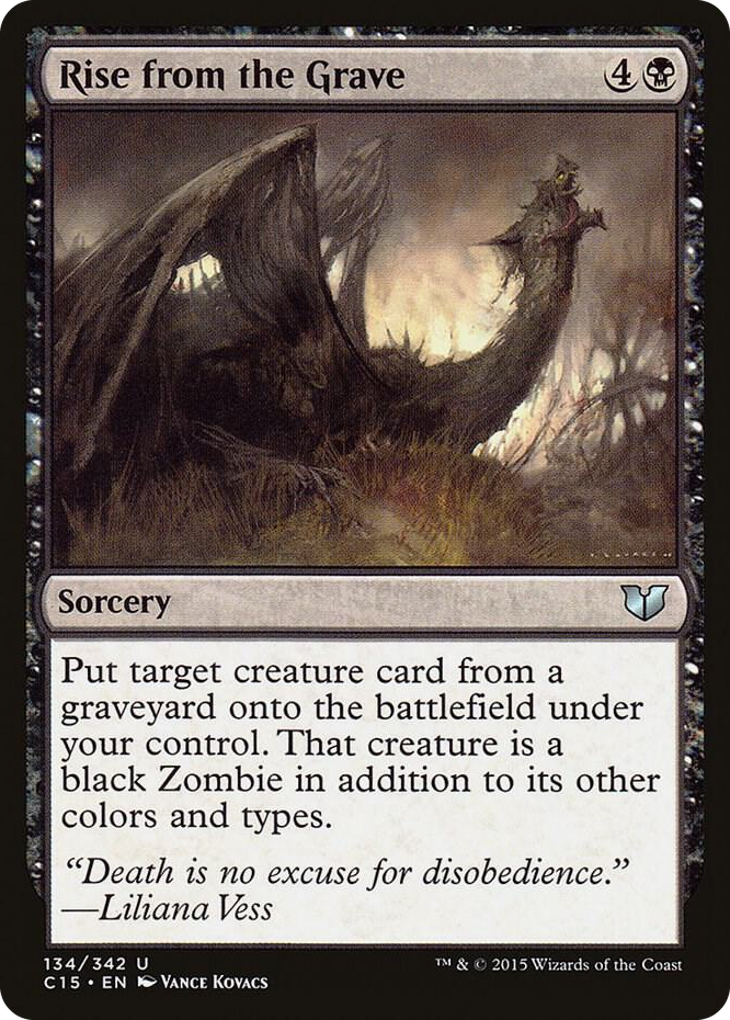 Rise from the Grave #134 U - Commander 2015 Pokemon card