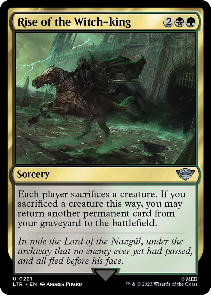 Rise of the Witch-king #221 U - Universes Beyond: The Lord of the Rings: Tales of Middle-earth Pokemon card