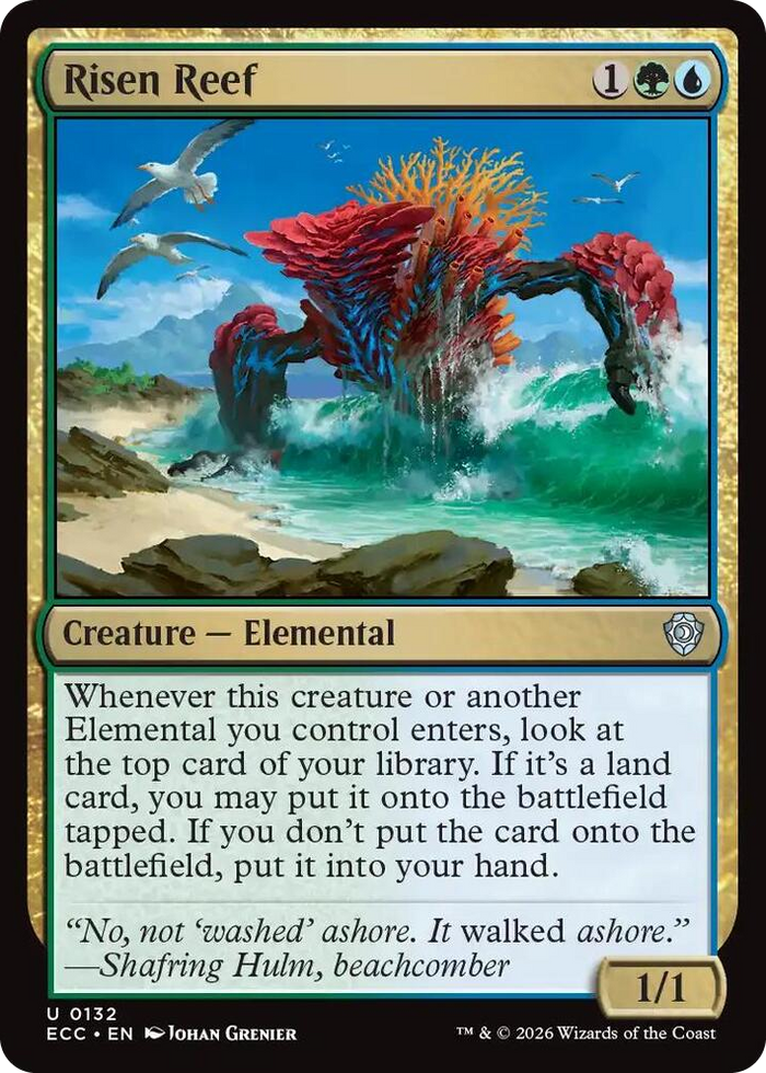 Risen Reef #132 U - Commander: Lorwyn Eclipsed Pokemon card