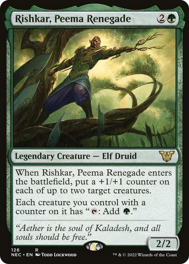 0126 Rishkar, Peema Renegade R Commander: Kamigawa: Neon Dynasty