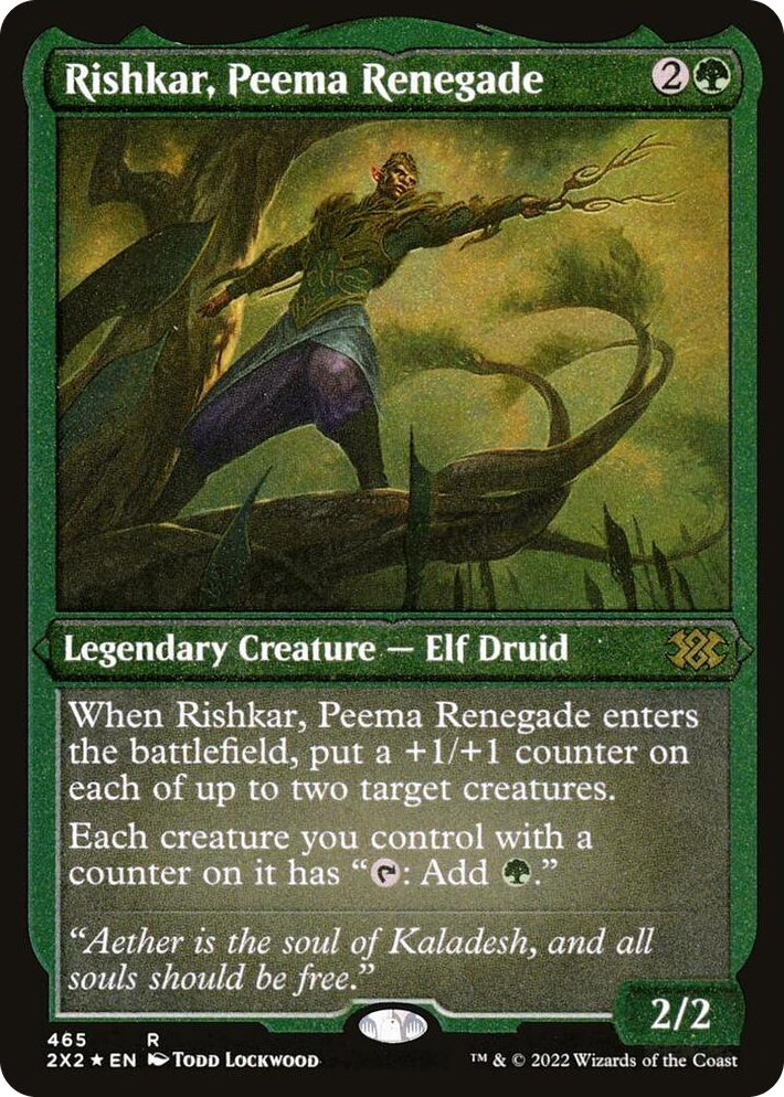 0465 Rishkar, Peema Renegade (Foil Etched) R Double Masters 2022