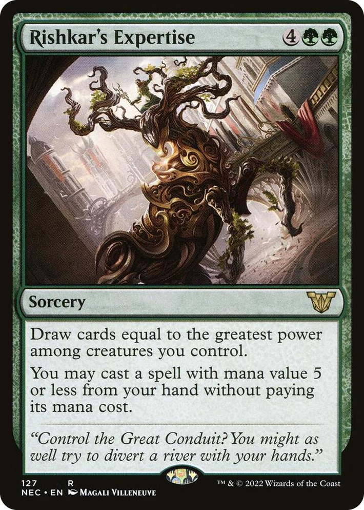 0127 Rishkar's Expertise R Commander: Kamigawa: Neon Dynasty