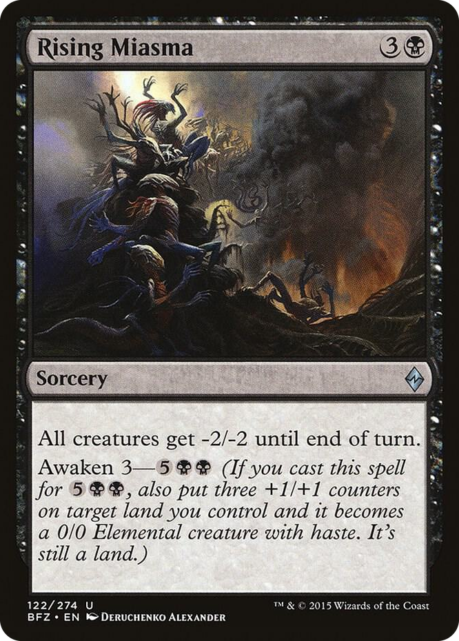 Rising Miasma #122 U - Battle for Zendikar Pokemon card