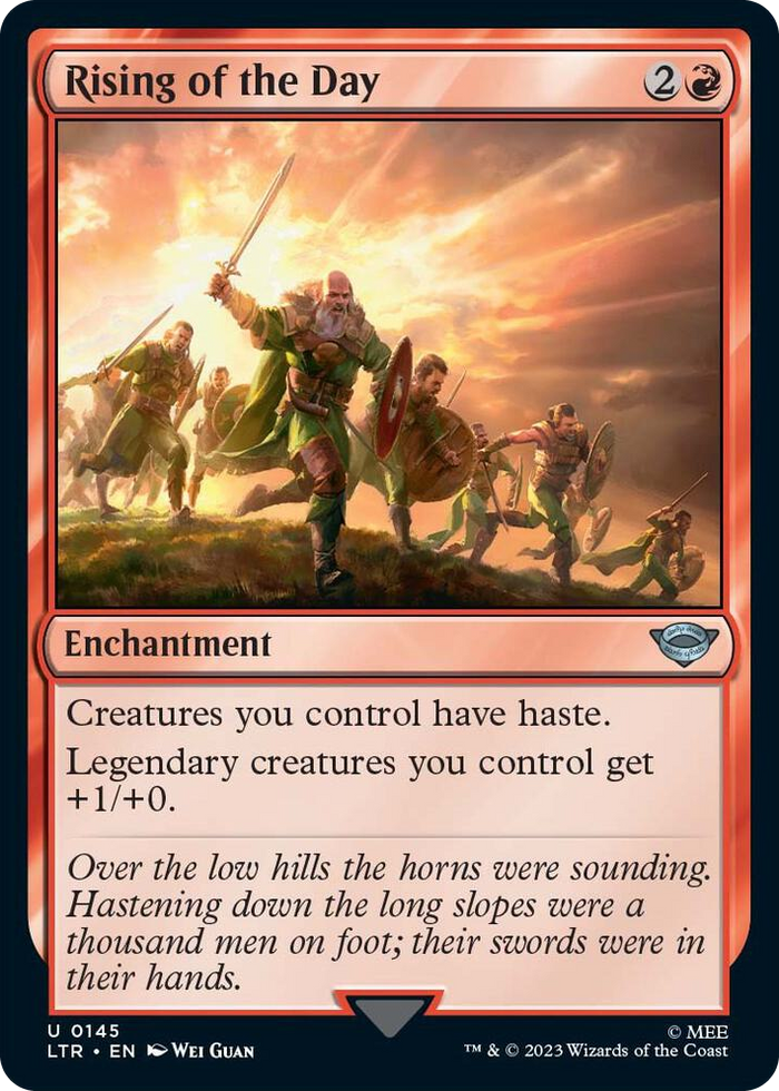 Rising of the Day #145 U - Universes Beyond: The Lord of the Rings: Tales of Middle-earth Pokemon card