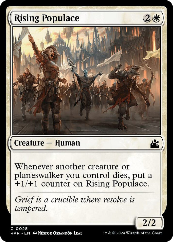 Rising Populace #25 C - Ravnica Remastered Pokemon card