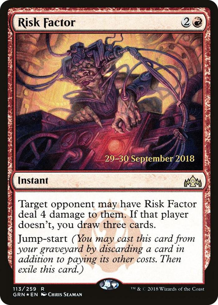 Risk Factor #113 R - Prerelease Cards Pokemon card