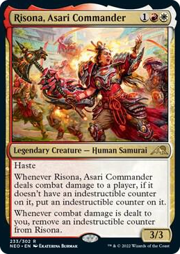 0233 Risona, Asari Commander R Kamigawa: Neon Dynasty