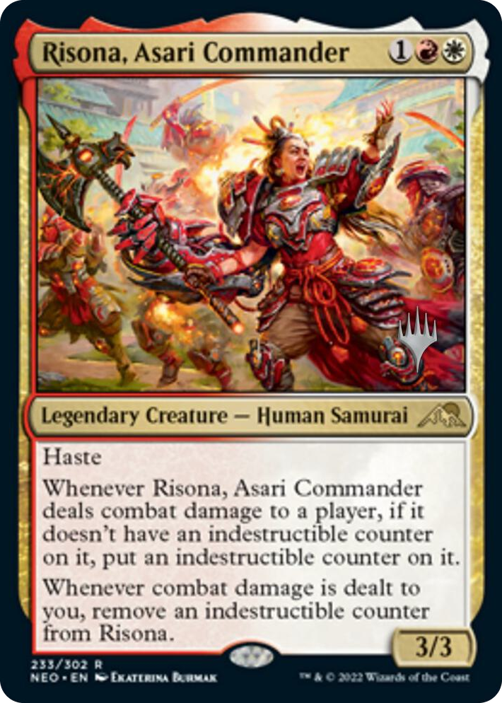 0233 Risona, Asari Commander R Promo Pack: Kamigawa: Neon Dynasty