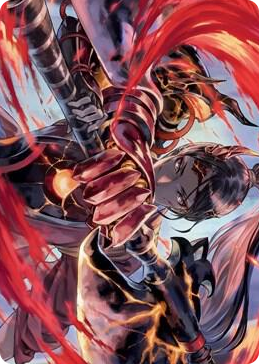 0072 Risona, Asari Commander Art Card S Art Series: Kamigawa: Neon Dynasty