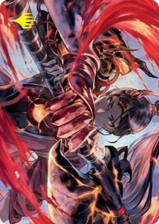 0072 Risona, Asari Commander Art Card (Gold-Stamped Signature) S Art Series: Kamigawa: Neon Dynasty