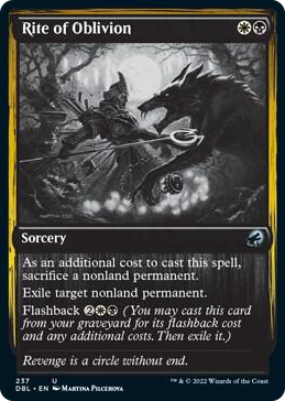 Rite of Oblivion #237 U - Innistrad: Double Feature Pokemon card
