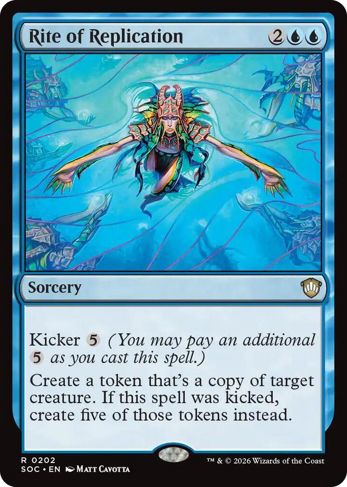 Rite of Replication #202 R - Commander: Secrets of Strixhaven Pokemon card