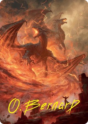 0038 Rite of the Dragoncaller Art Card (38/54) (Gold-Stamped Signature) S Art Series: Foundations