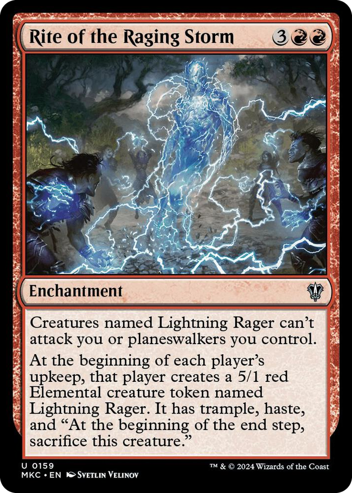 Rite of the Raging Storm #159 U - Commander: Murders at Karlov Manor Pokemon card