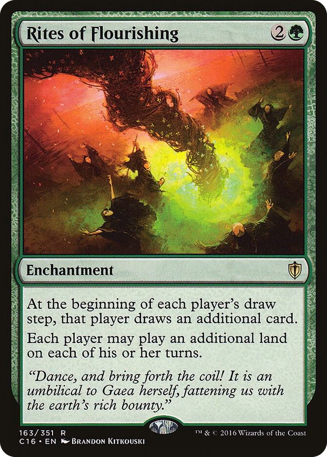 Rites of Flourishing #163 R - Commander 2016 Pokemon card