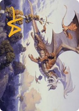 0052 Rith, Liberated Primeval Art Card (Gold-Stamped Signature) S Art Series: Dominaria United