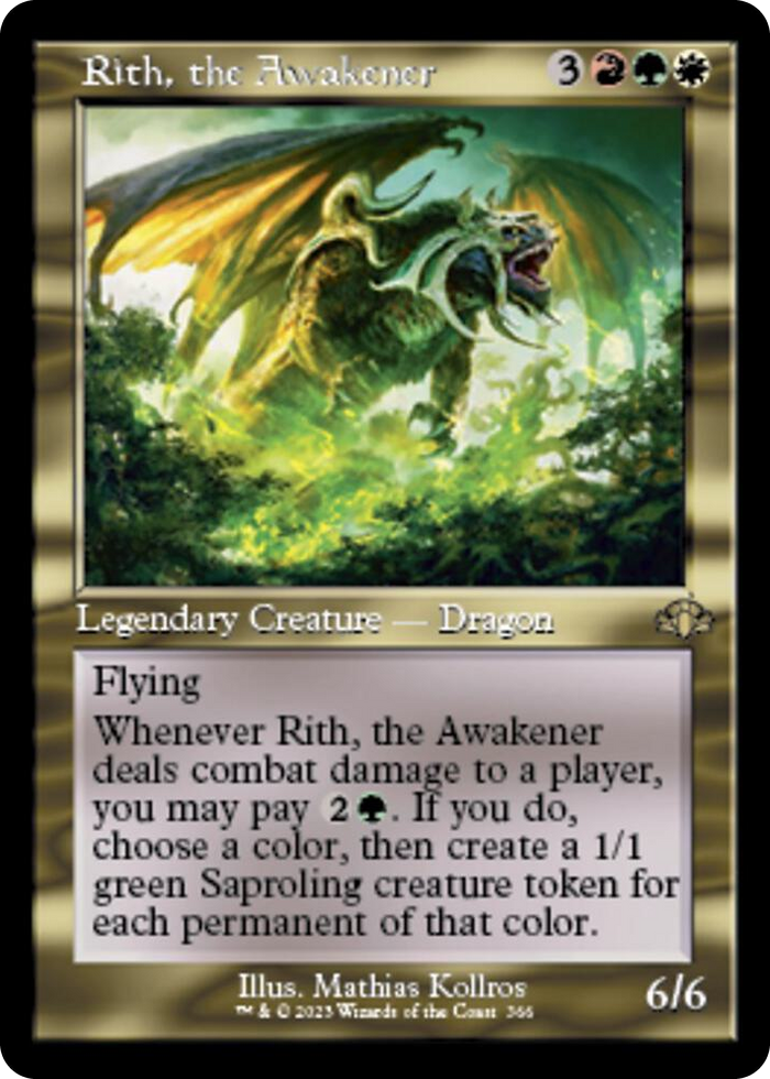 Rith, the Awakener (Retro Frame) #366 R - Dominaria Remastered Pokemon card