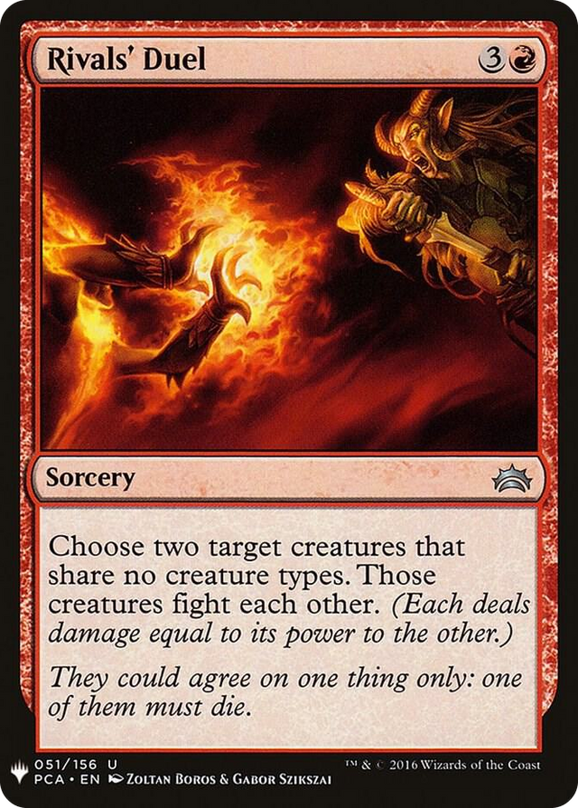 0051 Rivals' Duel U The List Reprints