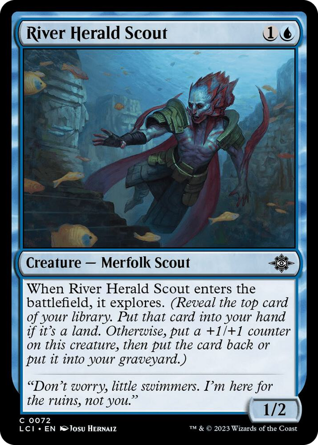 0072 River Herald Scout C The Lost Caverns of Ixalan
