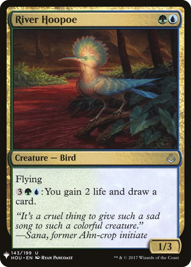 0143 River Hoopoe U The List Reprints
