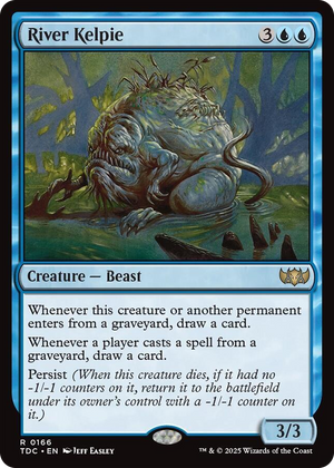0166 River Kelpie R Commander: Tarkir: Dragonstorm