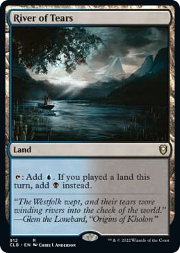 River of Tears #912 R - Commander Legends: Battle for Baldur's Gate Pokemon card