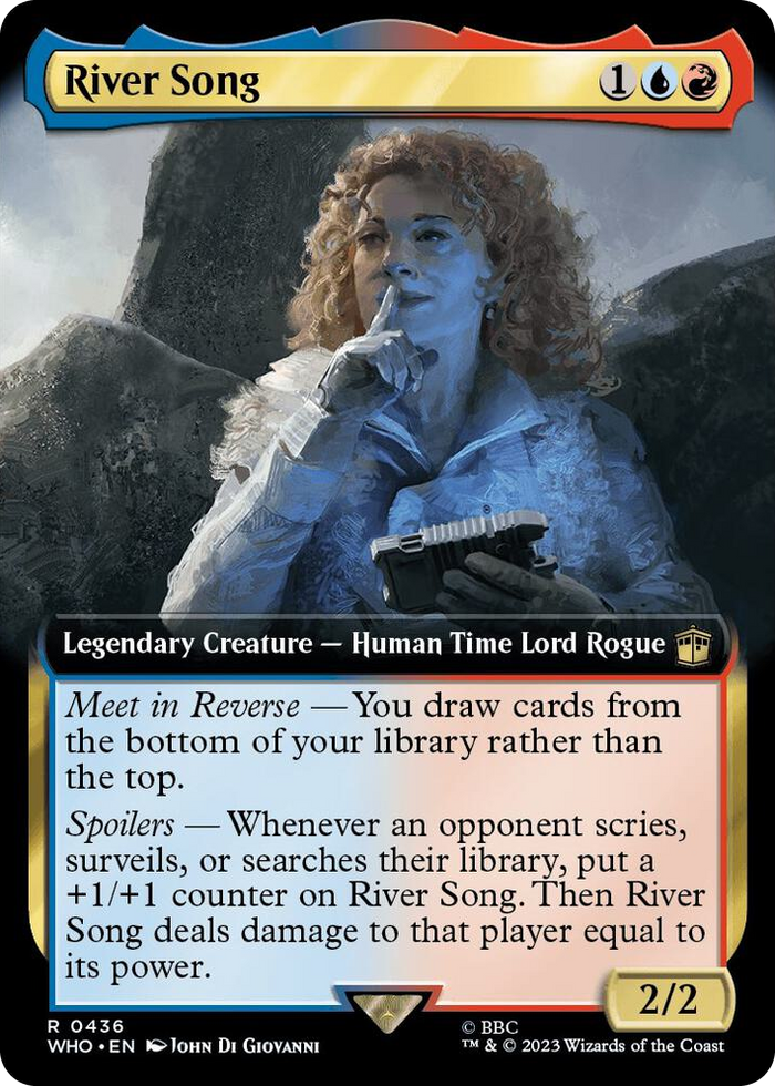 River Song (Extended Art) #436 R - Universes Beyond: Doctor Who Pokemon card