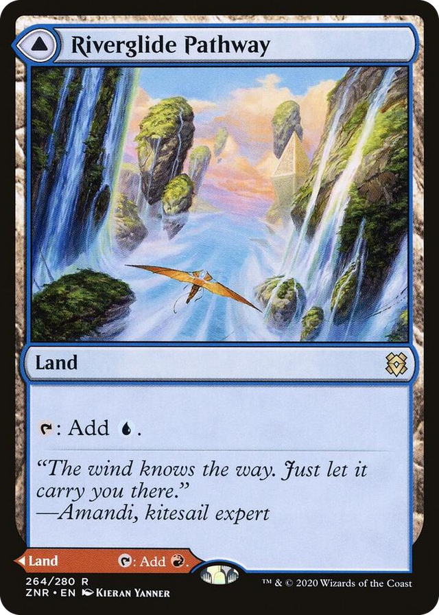 0264 Riverglide Pathway R Zendikar Rising