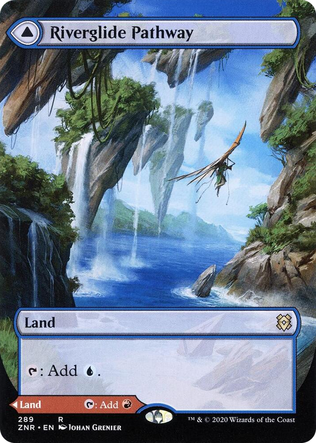 0289 Riverglide Pathway (Borderless) R Zendikar Rising