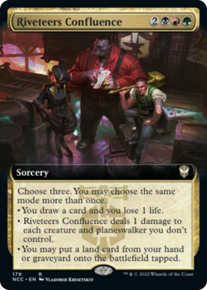 0179 Riveteers Confluence (Extended Art) R Commander: Streets of New Capenna