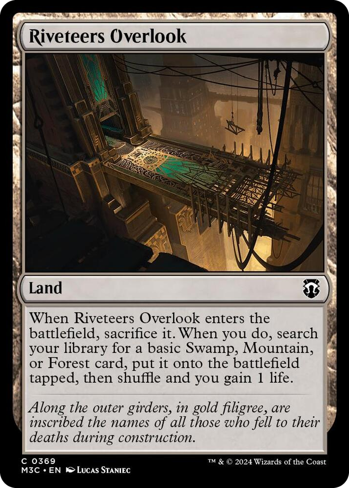 0369 Riveteers Overlook C Commander: Modern Horizons 3