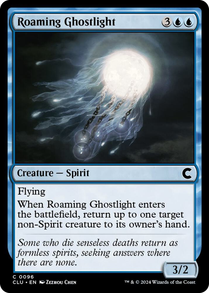 0096 Roaming Ghostlight C Ravnica: Clue Edition