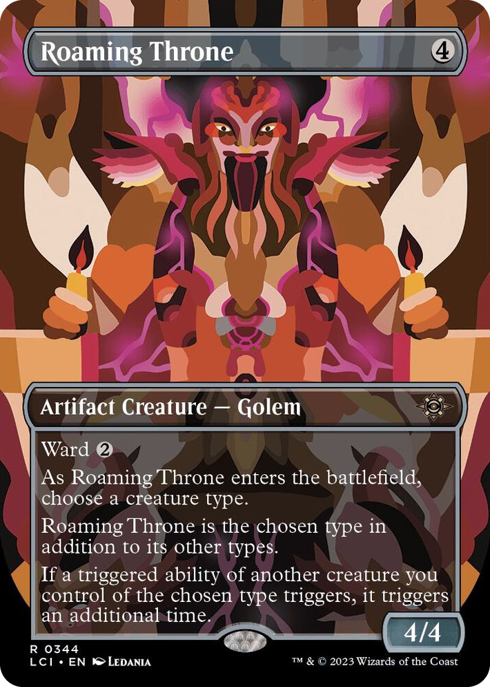 0344 Roaming Throne (Borderless) R The Lost Caverns of Ixalan