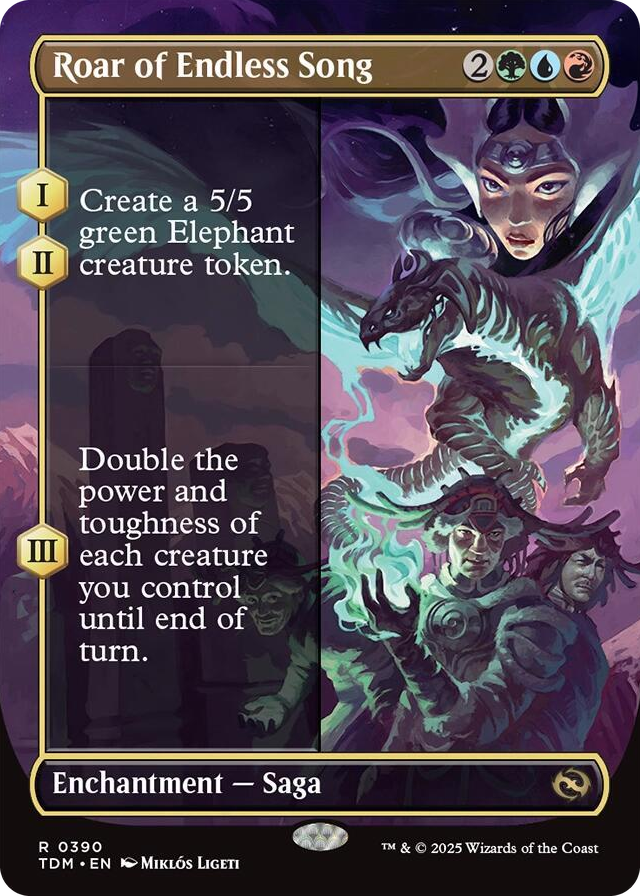 0390 Roar of Endless Song (Borderless) R Dragonstorm
