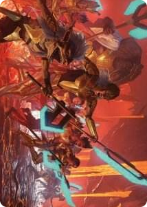 0034 Roar of Resistance Art Card S Art Series: Phyrexia: All Will Be One
